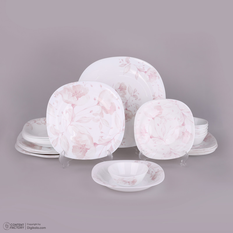 سرویس غذاخوری 25 پارچه گلدن اوپال مدل مرینوس کد Carine