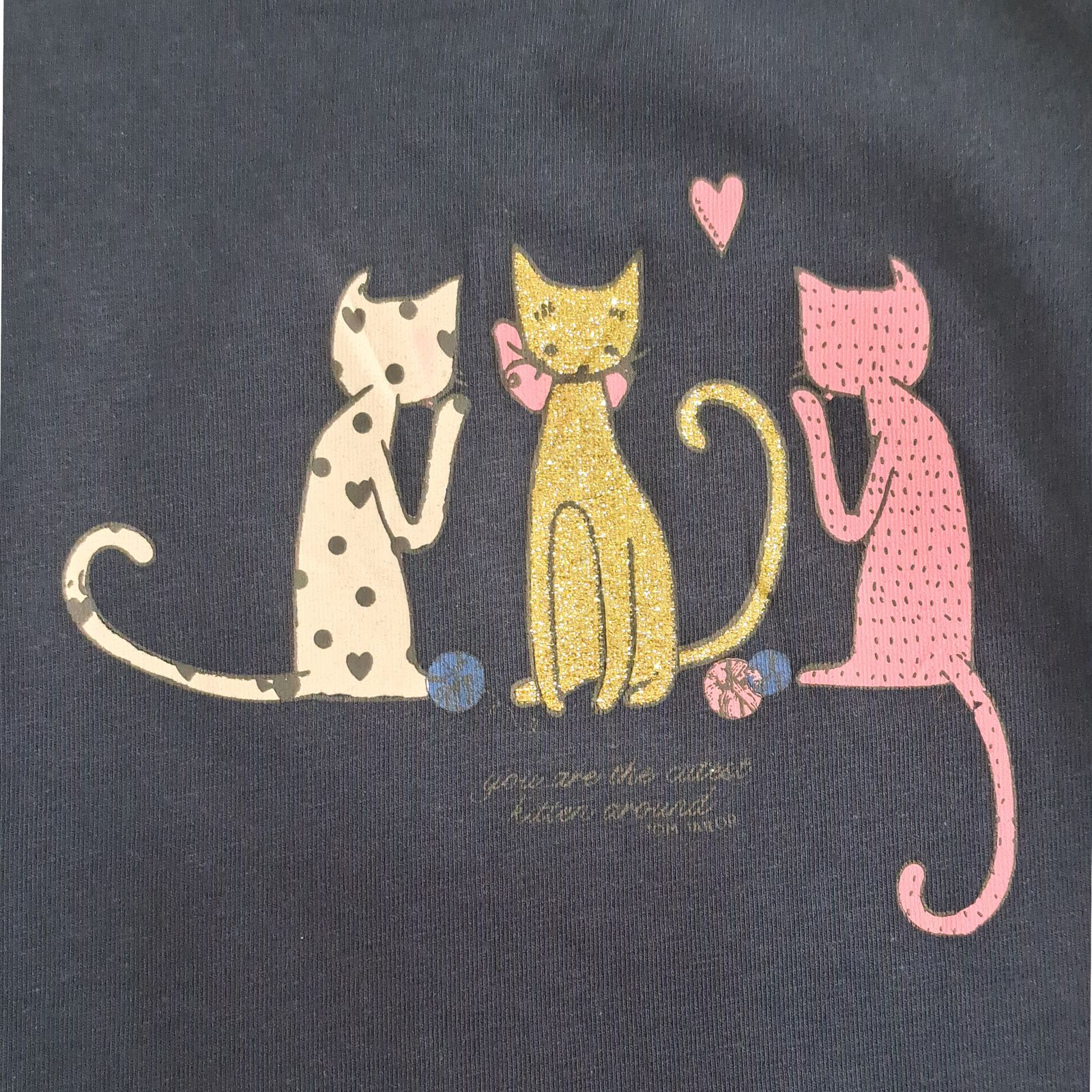 تی شرت آستین بلند دخترانه تام تیلور مدل گربه  -  - 6