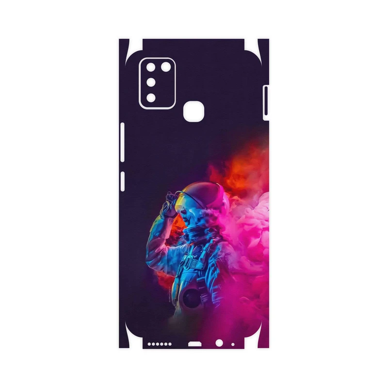 برچسب پوششی ماهوت مدل Smoke Rainbow Digital Art 1-FullSkin مناسب برای گوشی موبایل اینفینیکس Smart 6 X657B