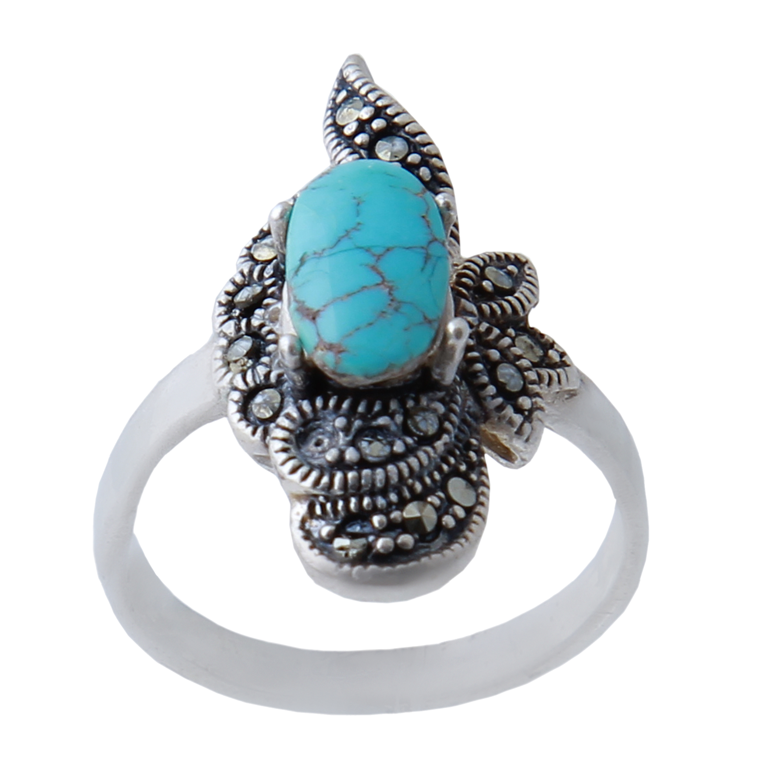   انگشتر نقره زنانه بازرگانی میلادی کد AW_408