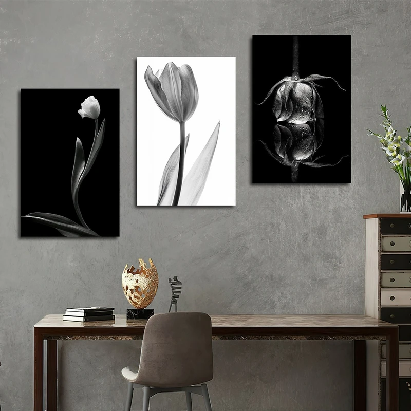 تابلو شاسی بکلیت طرح طبیعت و گل مدل SH-2987 مجموعه 3 عددی