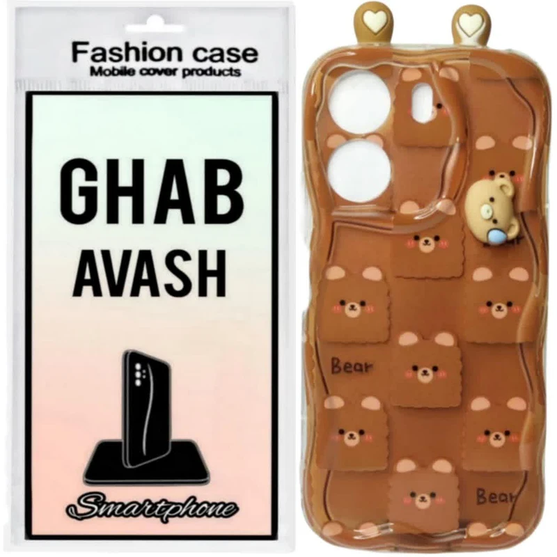 کاور قاب پلاس طرح عروسکی گوشدار مدل 04A مناسب برای گوشی موبایل شیائومی REDMI 13C