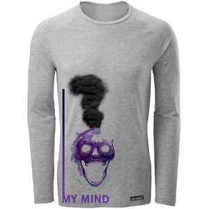تی شرت آستین بلند مردانه 27 مدل My Mind کد MH1532