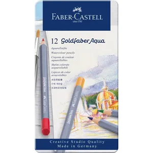 مداد آبرنگی فابر کاستل مدل goldfaber Aqua بسته 12 عددی