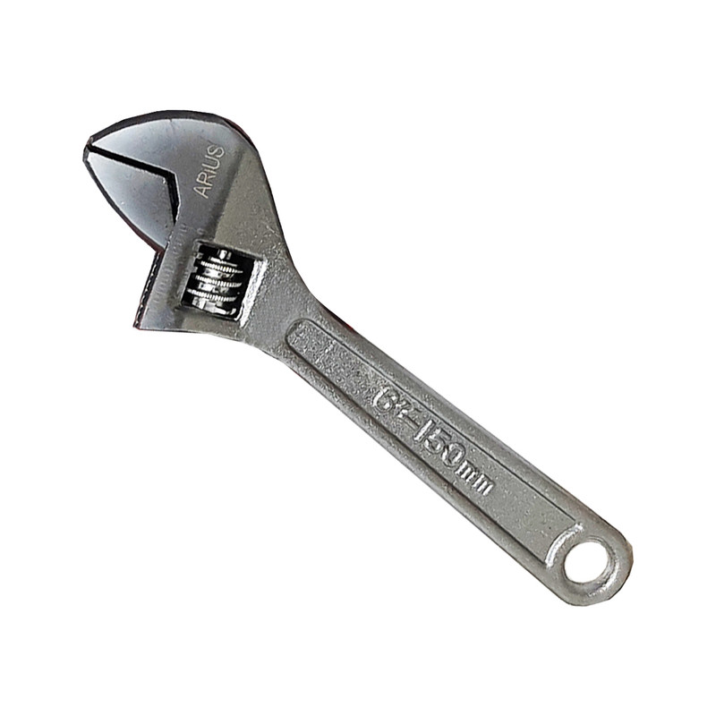 آچار فرانسه آریوس مدل AT - 006 سایز 6 اینچ آچار فرانسه آریوس مدل AT - 006 سایز 6 اینچ