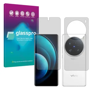 Glass Pro Hydrogel model Matte Screen Protector for Vivo X100 Ultra mobile phone along with the back protector
