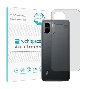 Transparent Rockspace HyGEL phone back protector suitable for Xiaomi Poco C51 mobile phone