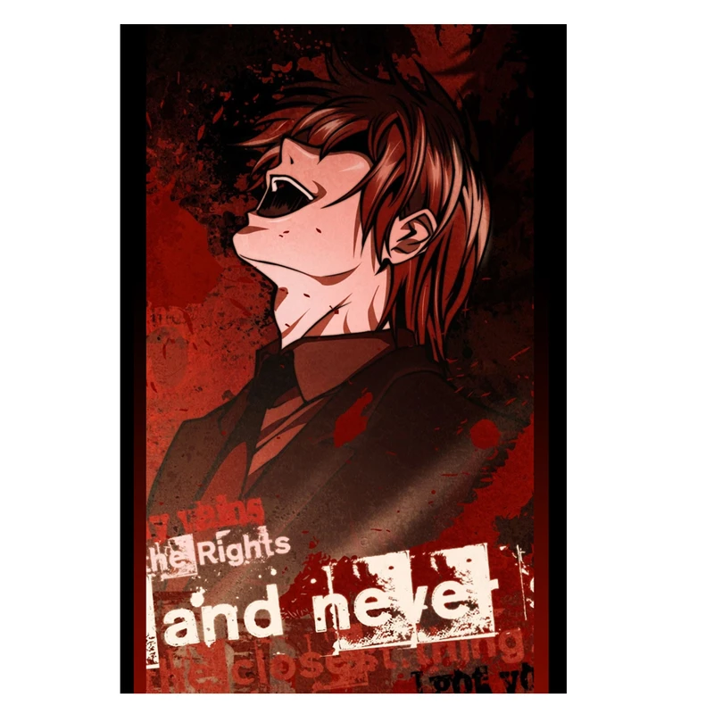 پوستر مدل لایت یاگامی Light yagami طرح انیمه دفترچه مرگ death note کد 459