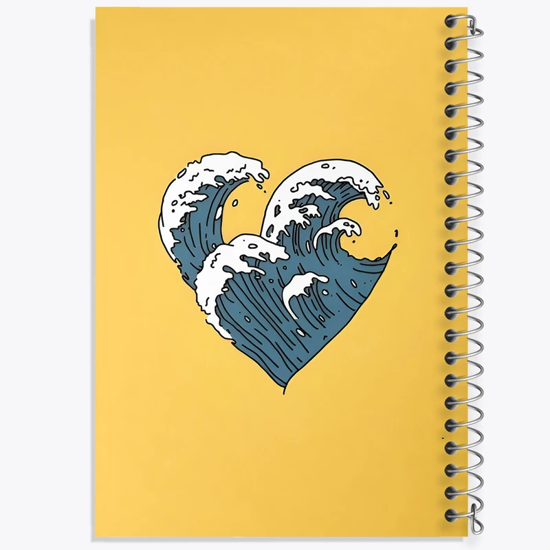 دفتر نقاشی 50 برگ خندالو طرح موج عظیم کاناگاوا کد N5133