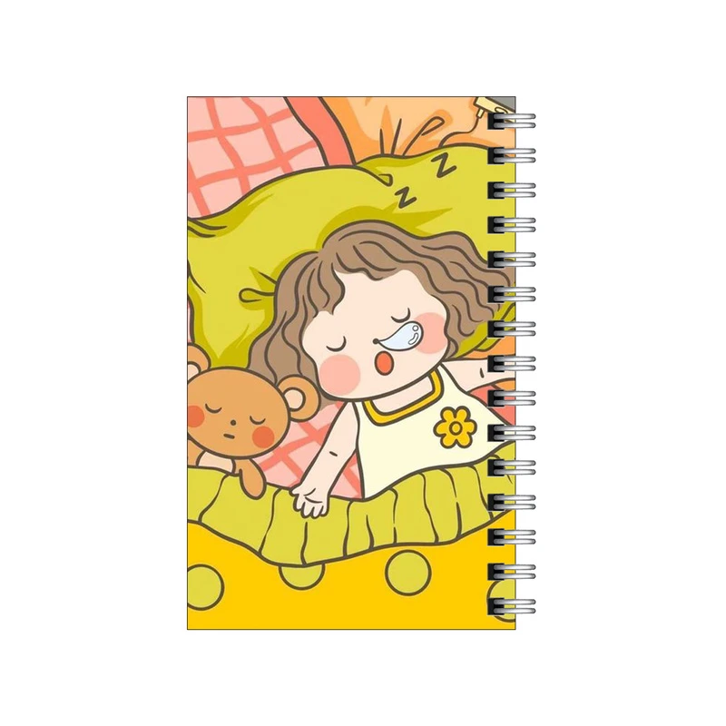دفترچه یادداشت مدل to do list طرح دختر و خرس خوابالو کد 4581896