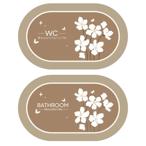 پادری مدل flower سایز 78x48 سانتی متر مجموعه 2 عددی