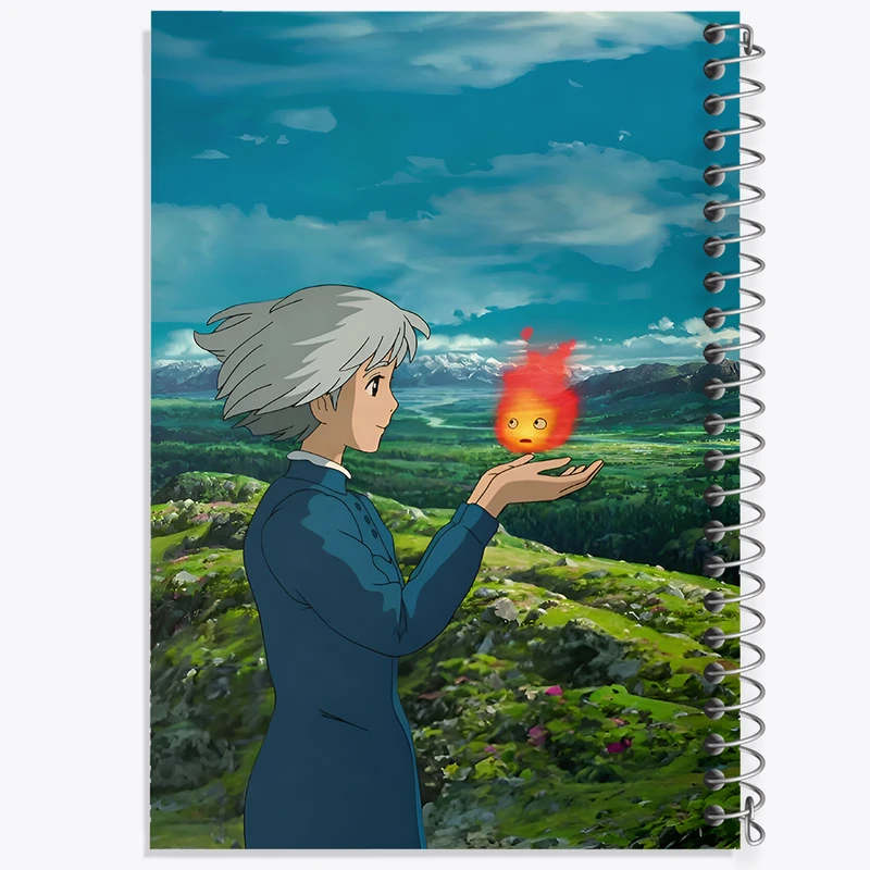 دفتر مشق 50 برگ خندالو طرح سوفیا انیمه قلعه متحرک هاول کد F6018