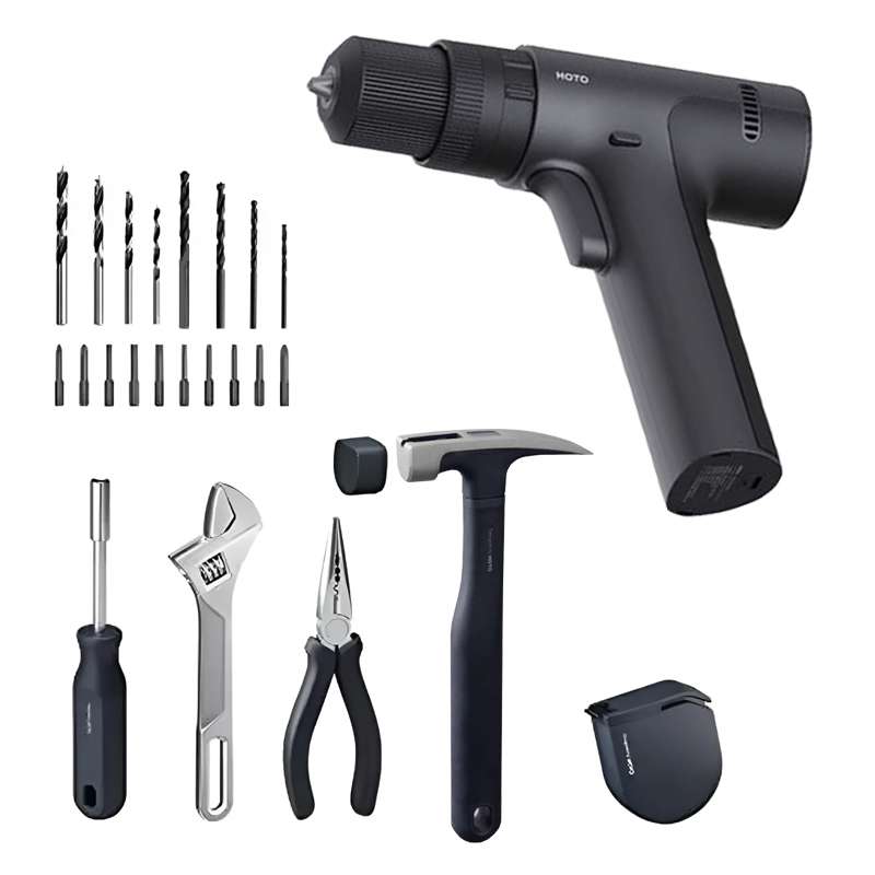 پیچ گوشتی شارژی 12 ولت هوتو مدل QWDZGJ002 مجموعه 25 عددی