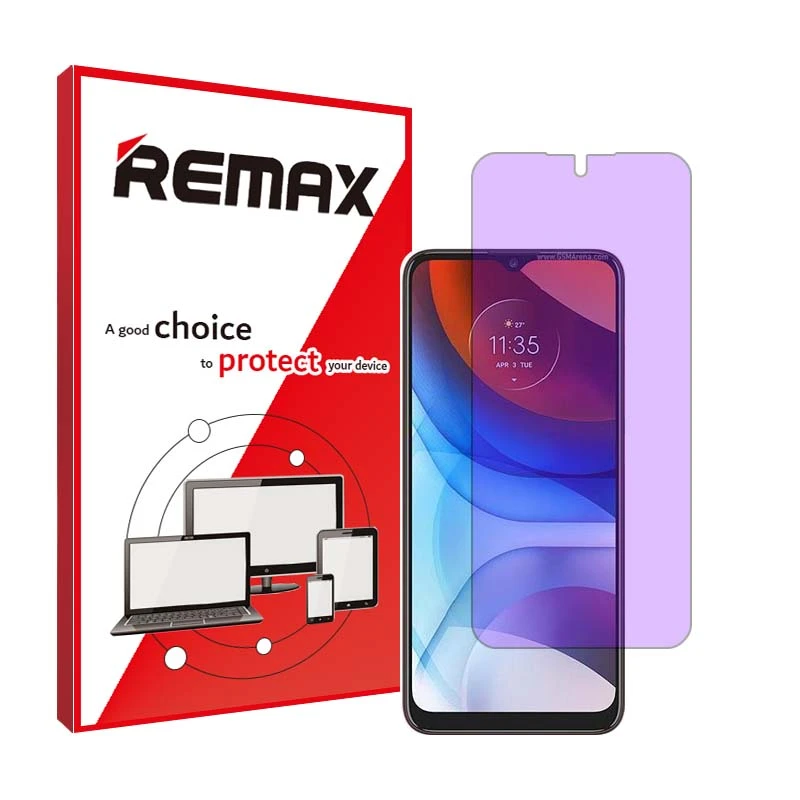 محافظ صفحه نمایش ضد اشعه بنفش ریمکس مدل Resistant مناسب برای گوشی موبایل موتورولا Moto E7i Power