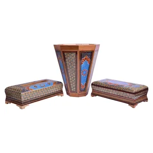 ست 3 تکه خاتم کاری مدل تذهیب کد GH-A