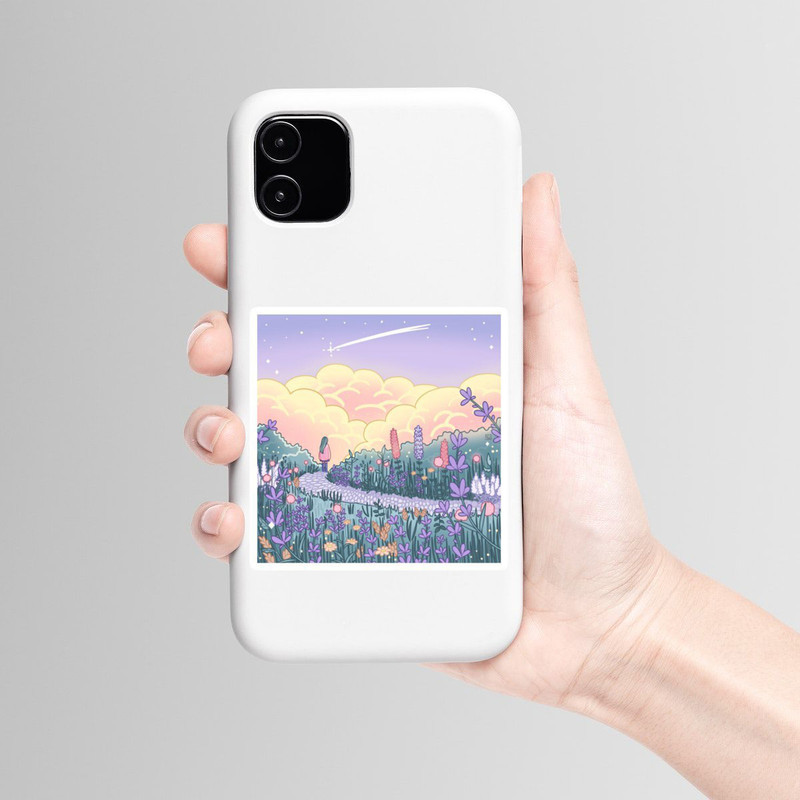 استیکر لپ تاپ و موبایل بووم طرح دختر تنها کد mm2