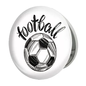آینه جیبی خندالو طرح فوتبال Football مدل تاشو کد 25967 