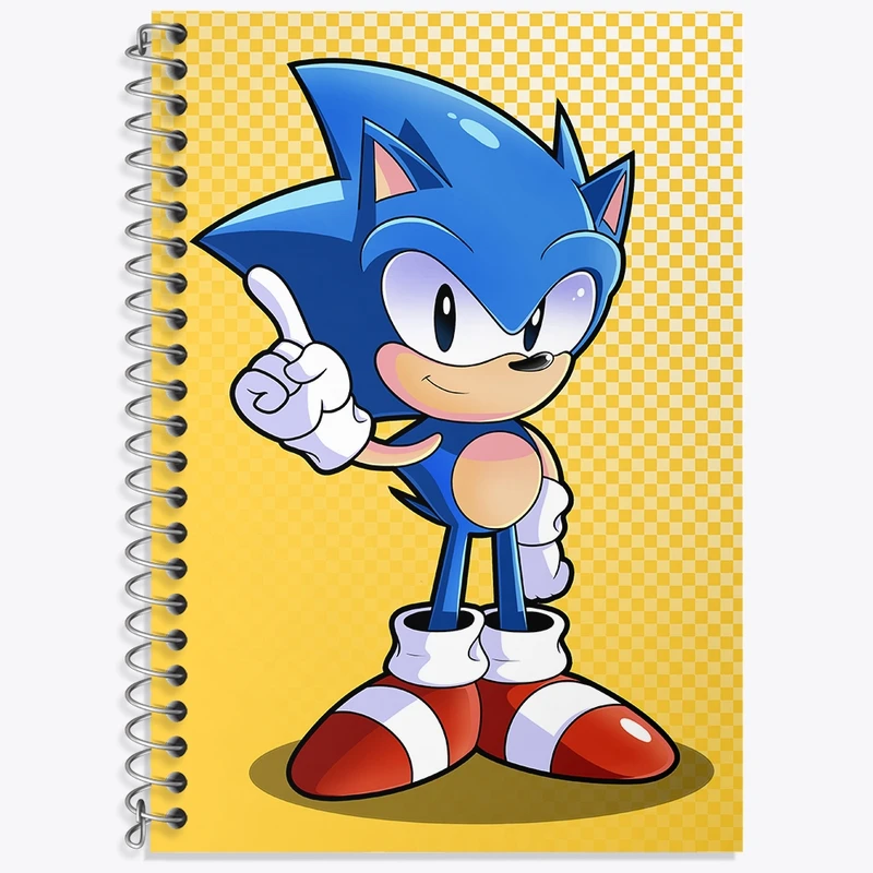 دفتر لغت 50 برگ خندالو طرح سونیک (Sonic) کد 37023