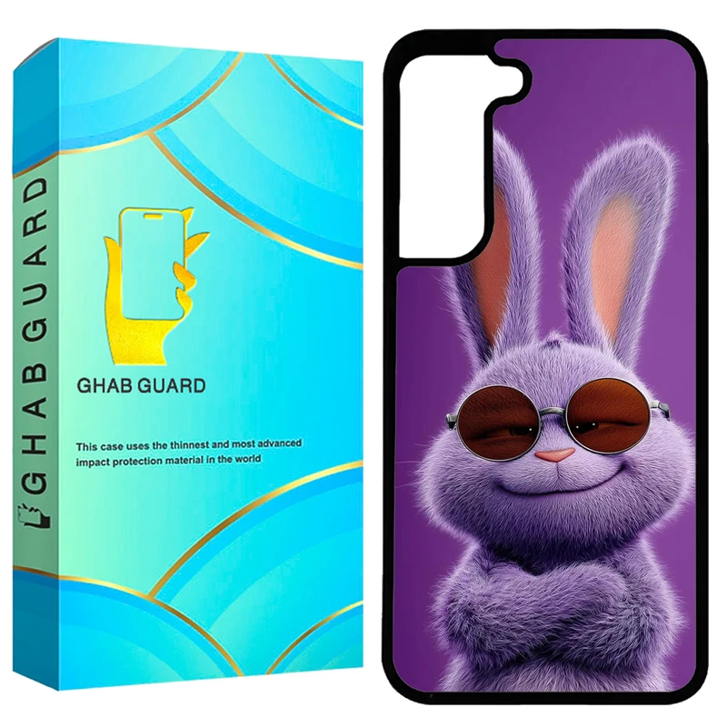 کاور قاب گارد طرح خرگوش مدل GCHPA21F مناسب برای گوشی موبایل سامسونگ Galaxy S21 FE 5G 