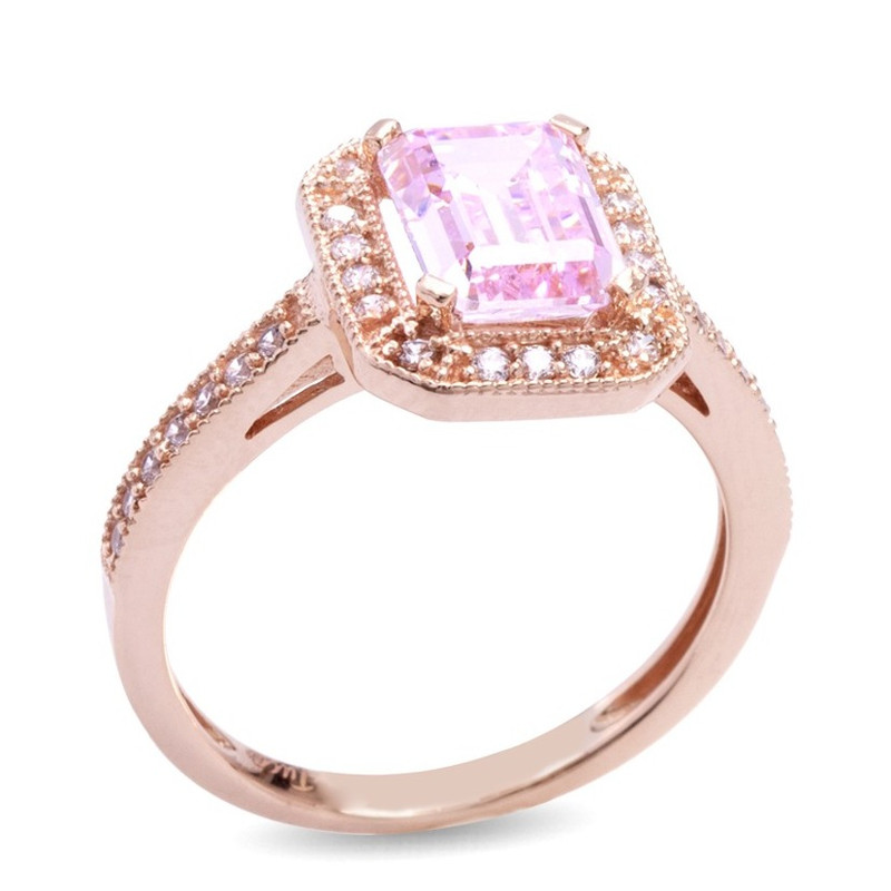 انگشتر طلا 18 عیار زنانه کیمیا زر مدل پایه جواهر لوکس بارمان 1019 سایز 53