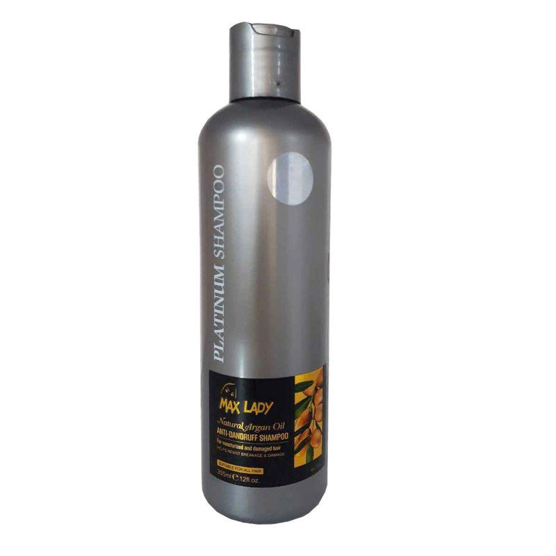 شامپو و نرم کننده مو مکس لیدی مدل NATURAL ARGAN حجم 600 میلی لیتر