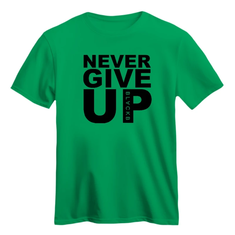 تی شرت آستین کوتاه زنانه مدل هرگز تسلیم نشو