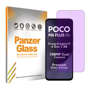Panzer Glass Resistant model anti-violet screen protector suitable for Xiaomi Poco M6 Plus 5G mobile phone