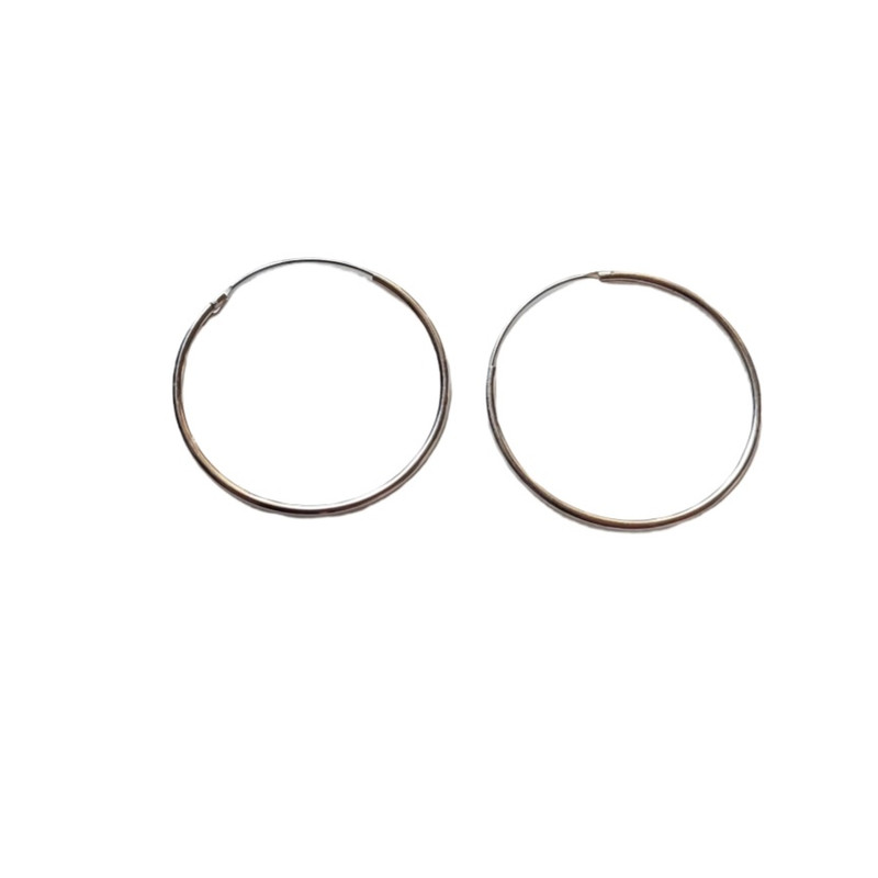 گوشواره نقره زنانه آی ام مدل حلقه ای گوشواره نقره زنانه آی ام مدل حلقه ای