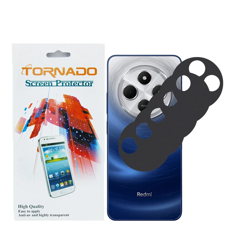 محافظ لنز تورنادو مدل قابدار مناسب برای گوشی موبایل شیائومی Redmi 14C بسته 5 عددی