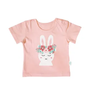 تی شرت آستین کوتاه دخترانه طرح خرگوش کد Tn4