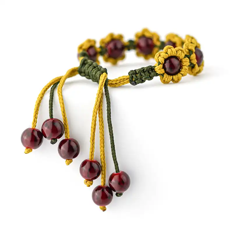 دستبند زنانه مدل گل آفتابگردان