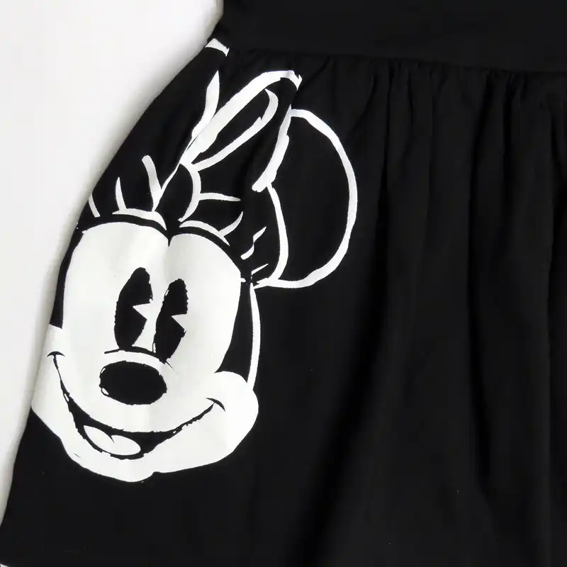 پیراهن دخترانه طرح میکی موس رنگ مشکی