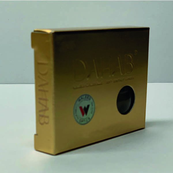 لنز چشم دهب مدل 24 رنگ عسلی طوسی