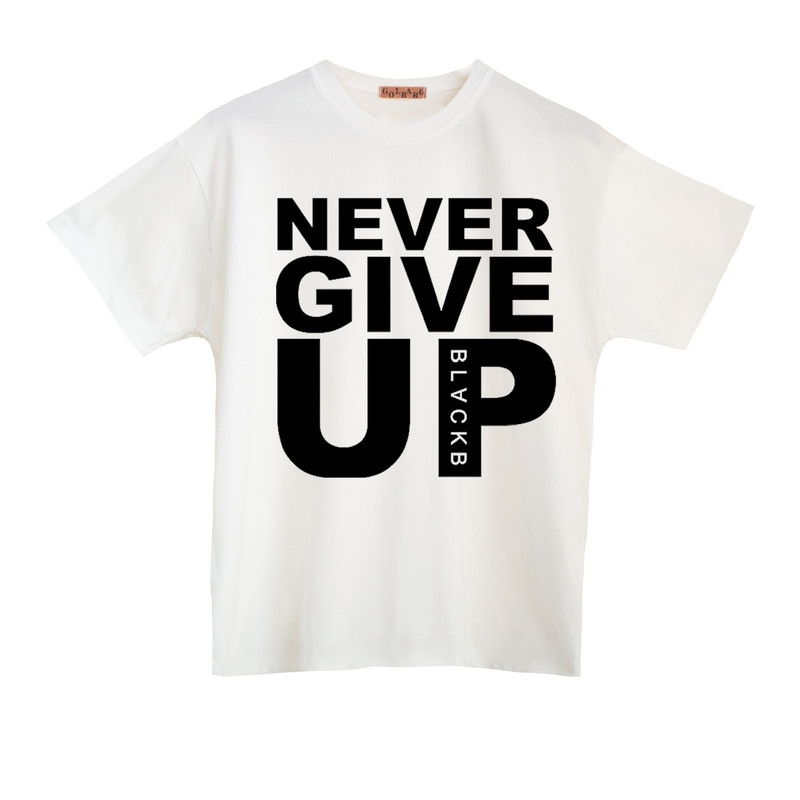 تی شرت آستین کوتاه مردانه مدل never give up