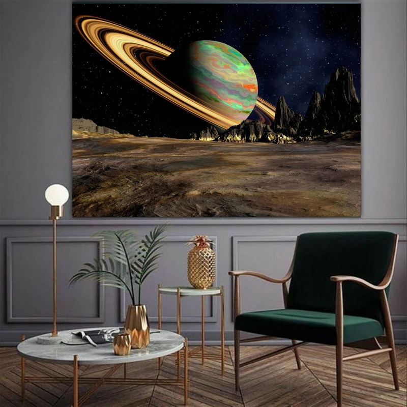  تابلو بوم طرح سیاره منظومه شمسی کد BK1735