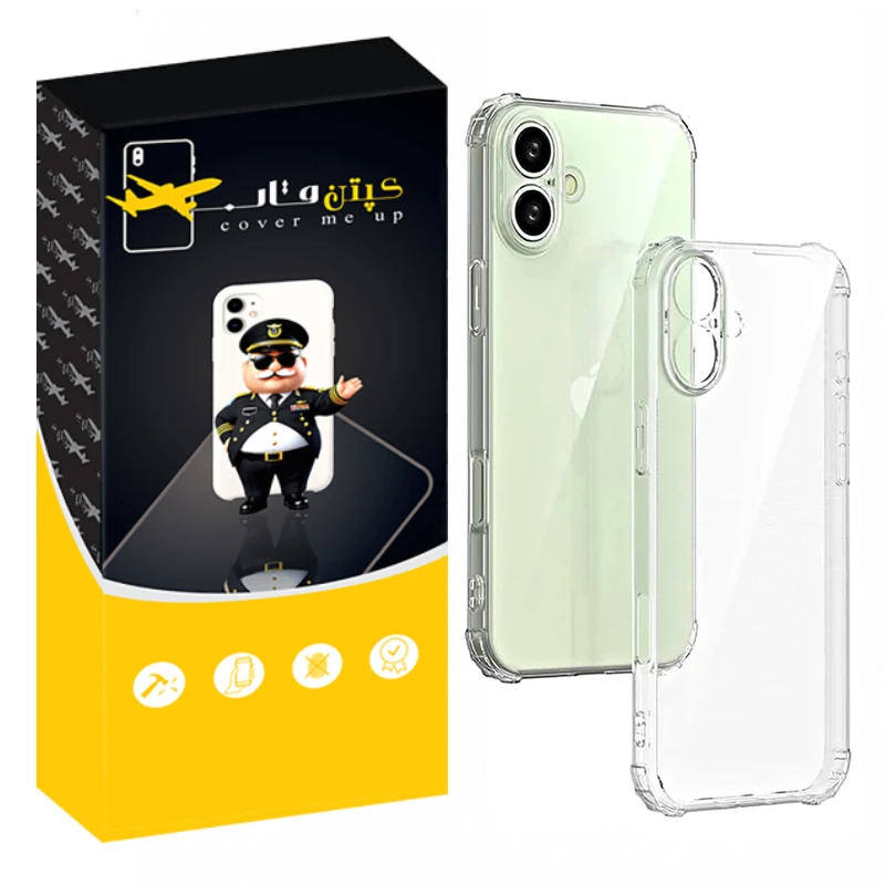 کاور کپتن قاب مدل Crystal مناسب برای گوشی موبایل اپل Iphone 17