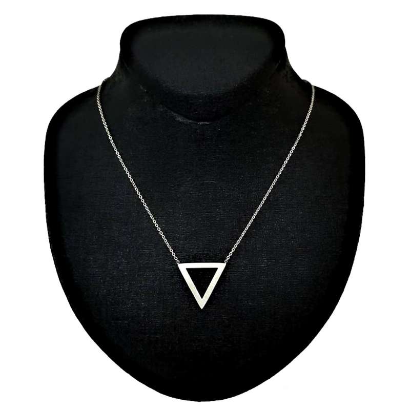 گردنبند نقره زنانه طرح مثلث