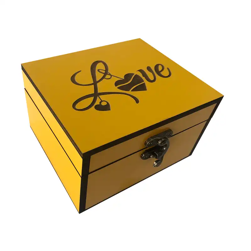 جعبه هدیه چوبی مدل b12