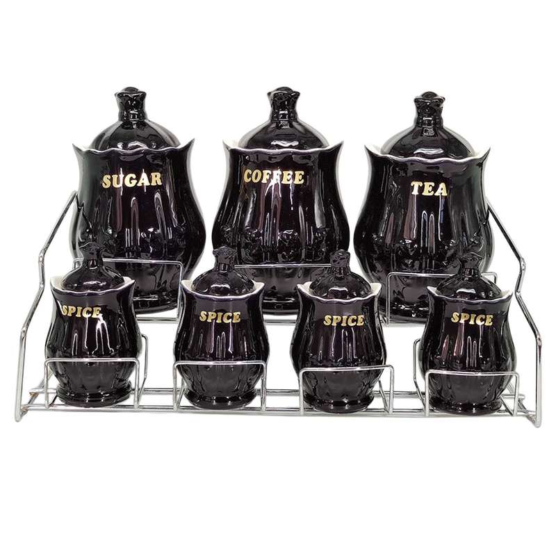 ست جای ادویه 7 پارچه مدل B-Heart