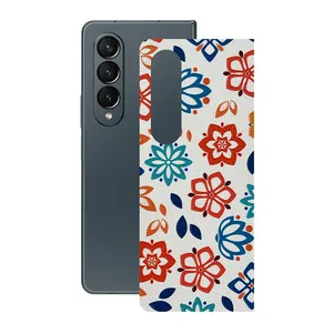 Remax cover sticker Leth model flower design suitable for Samsung Galaxy Z Fold4 mobile phone