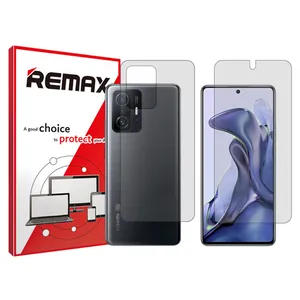 Remax HyGEL model transparent screen protector suitable for Xiaomi 11T mobile phone along with the back protector