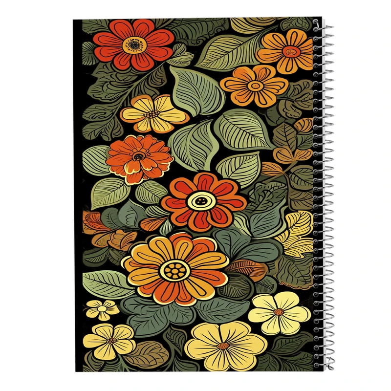 دفتر مشق 50 برگ مدوپد مدل گل کد DF13307