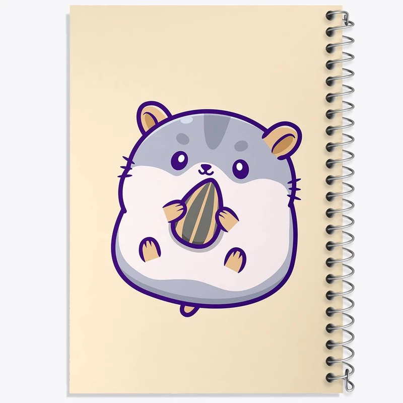 دفتر نقاشی 50 برگ خندالو مدل حیوانات بامزه همستر کد 29638