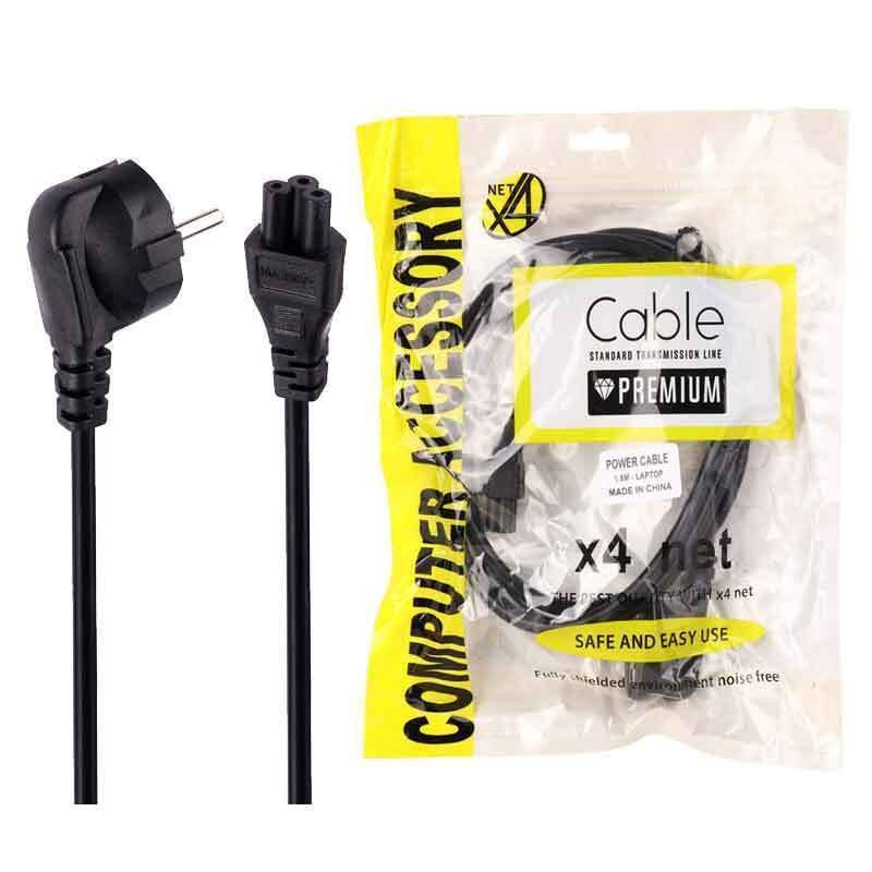 کابل برق سه پین منبع تغذیه لپتاپ ایکس فورنت مدل Power طول 1.5 متر بسته دوعددی