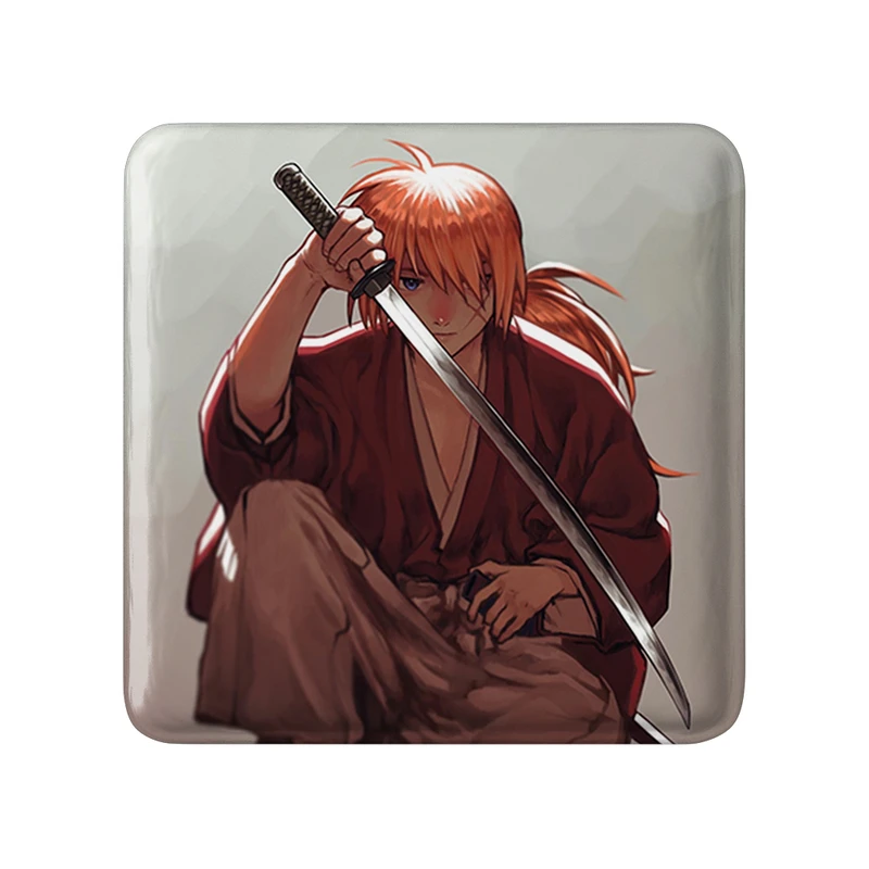 پیکسل خندالو طرح انیمه رورونی کنشین مدل مربعی کد 34917