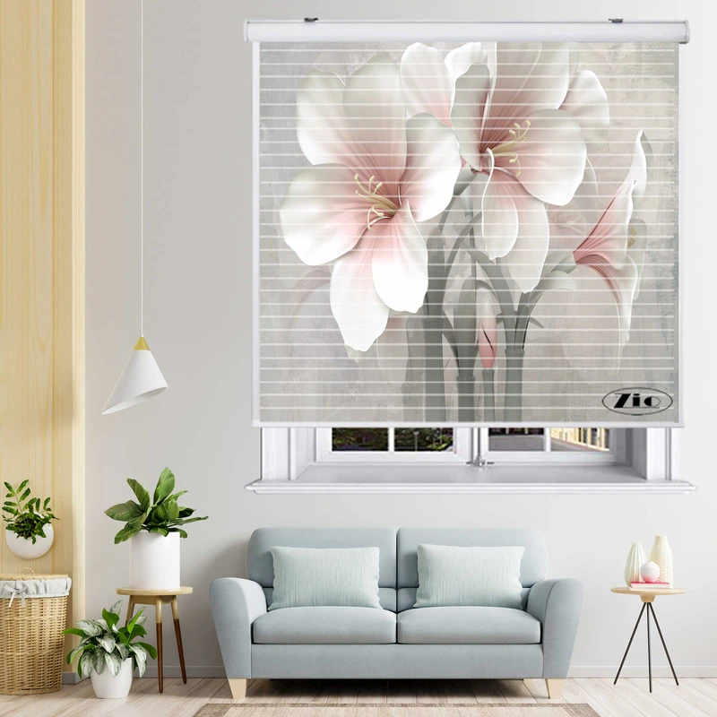 پرده زبرا زیو مدل 3D1070 سایز 150x150 سانتی متر