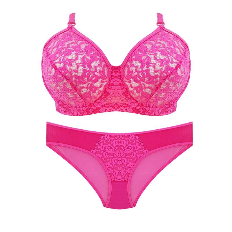 ست شورت و سوتین زنانه مدل دانتل 1001 رنگ صورتی