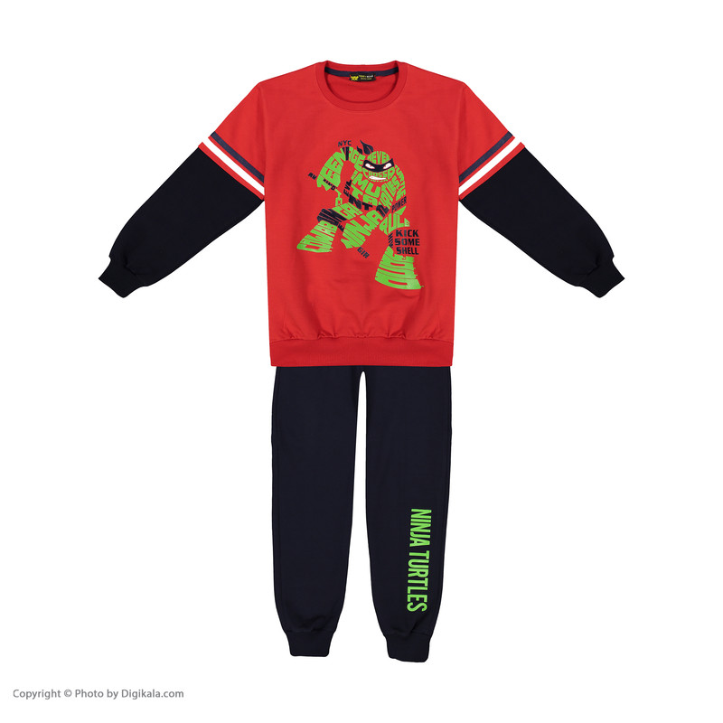 ست سویشرت و شلوار پسرانه خرس کوچولو مدل 2011172-72