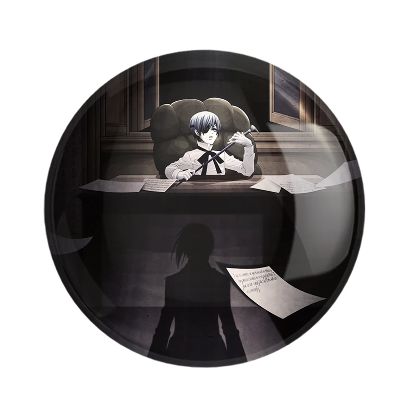 مگنت خندالو طرح شیل انیمه خادم سیاه کد 16319