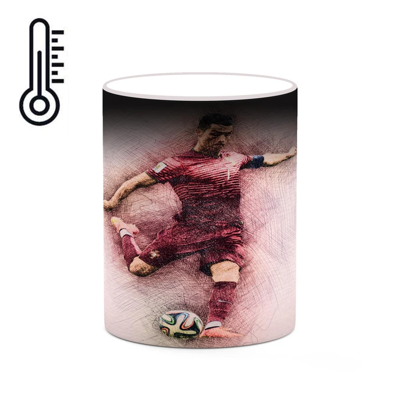 ماگ حرارتی کاکتی طرح Ronaldo رونالدو مدل mgh43028